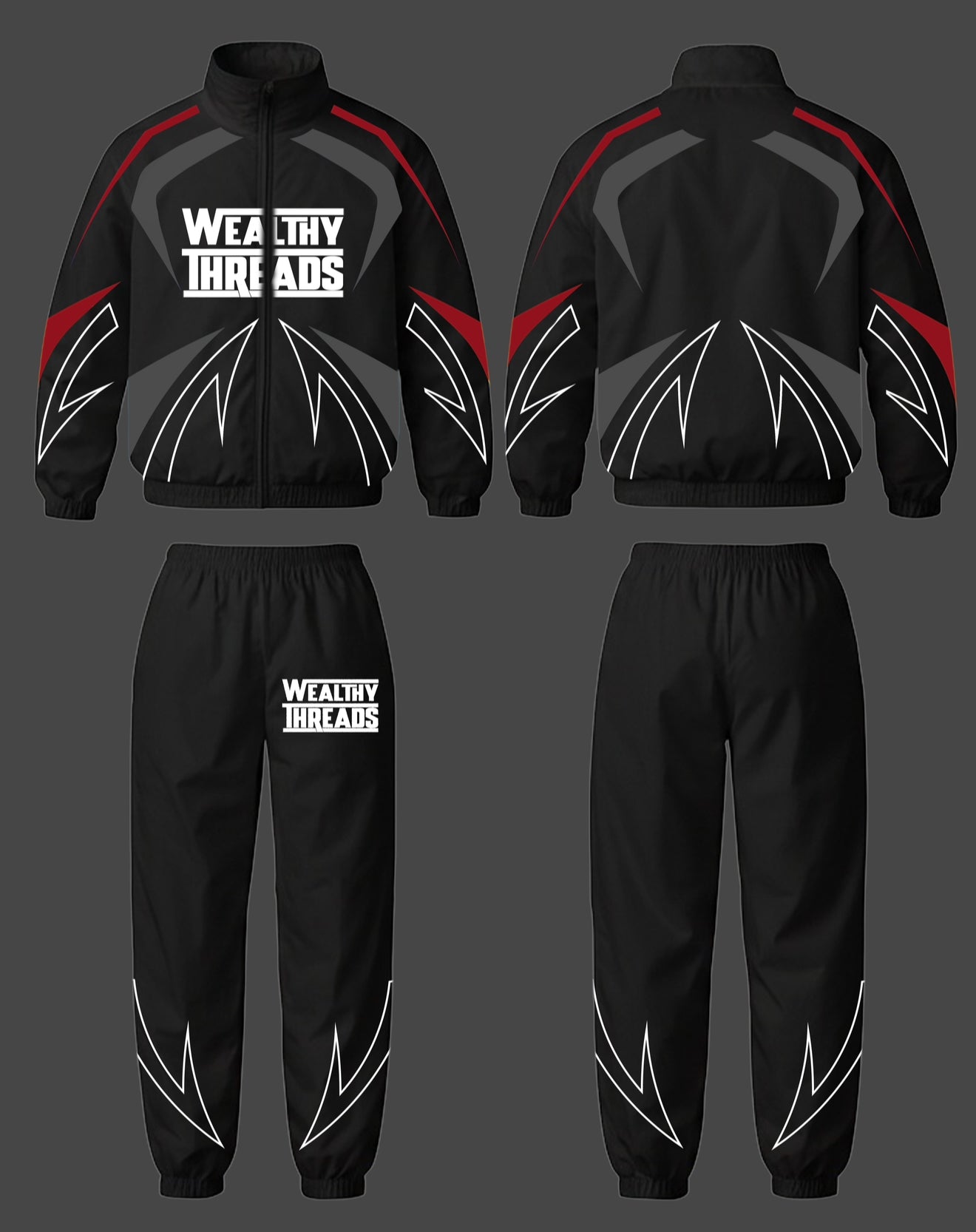 Wealthy Threads Windbreaker Set