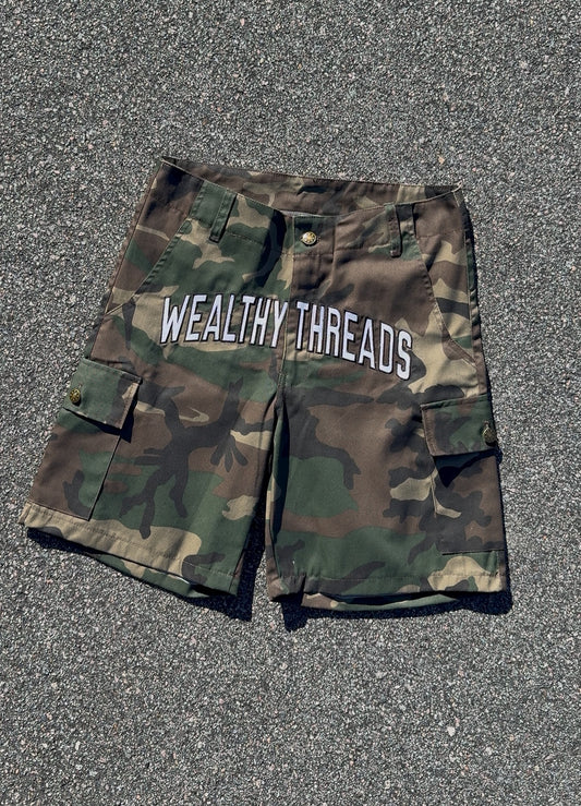 Wealthy Threads Camo Cargo Shorts